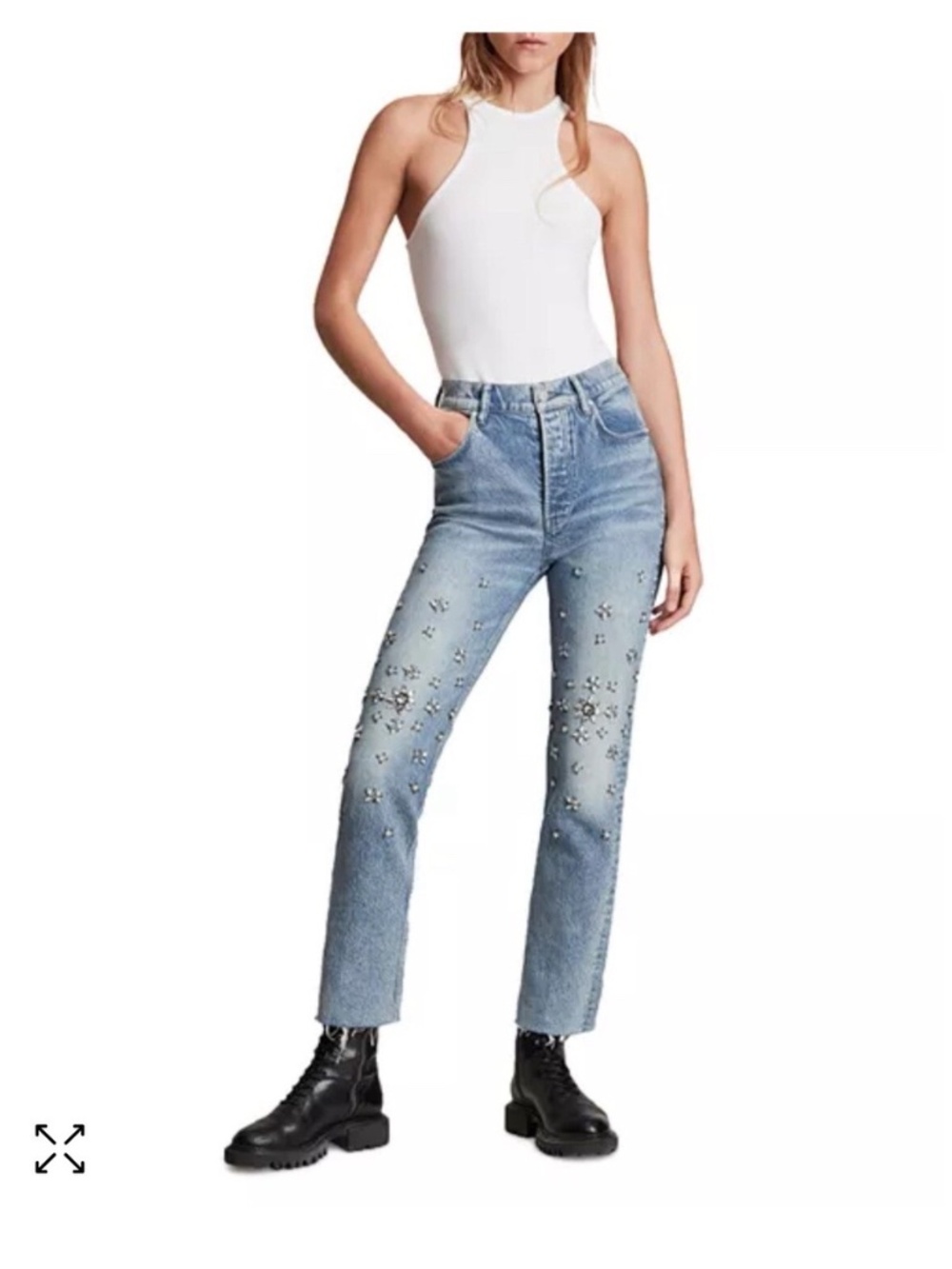 Embellished Evie Jeans (worn once!)